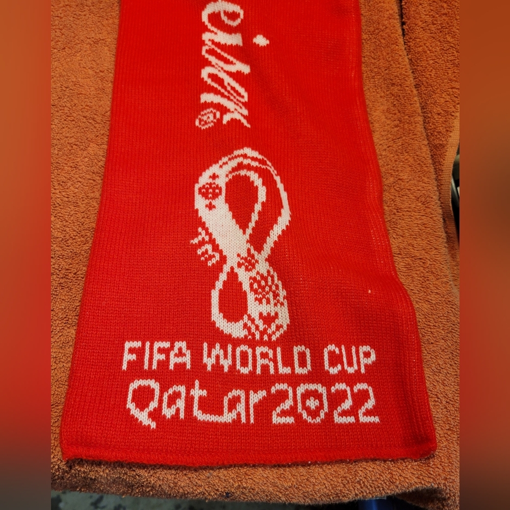 Budweiser FIFA World Cup 2022 Qatar Red Winter Scarf